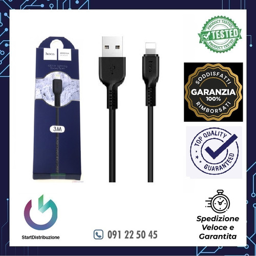 Cavo ricarica hoco 3mt - cavo, di